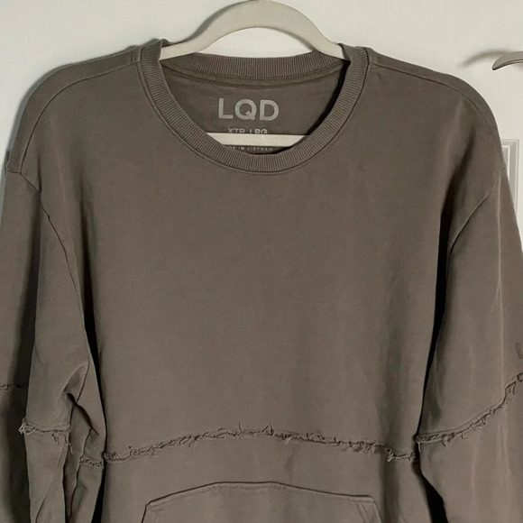 LQD V4 Crewneck Terry Pullover Sweatshirt/Gray - 29823 - Picture 3 of 14